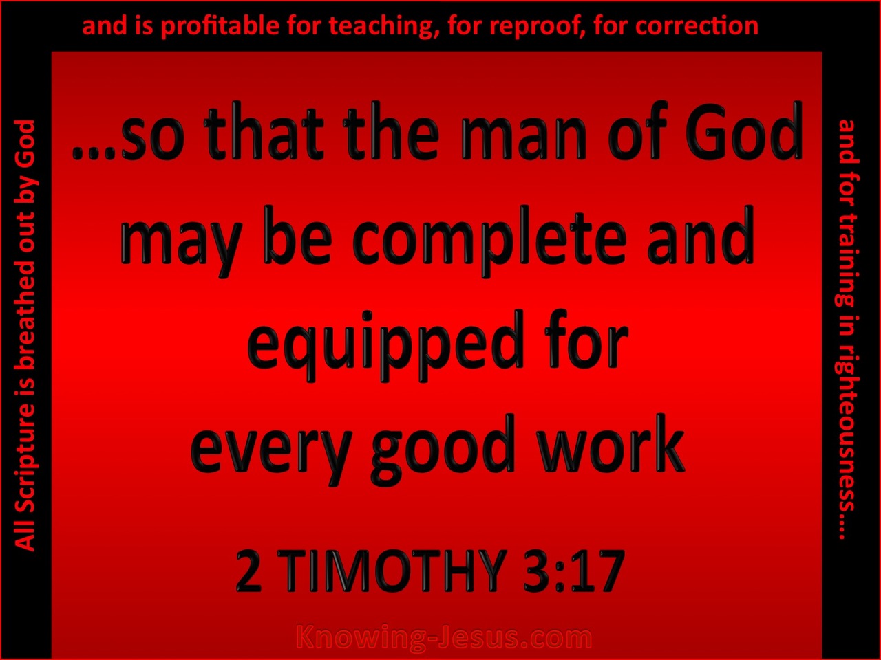 2 Timothy 3:17 That The Man Of God May Be Fully Equipped (red)